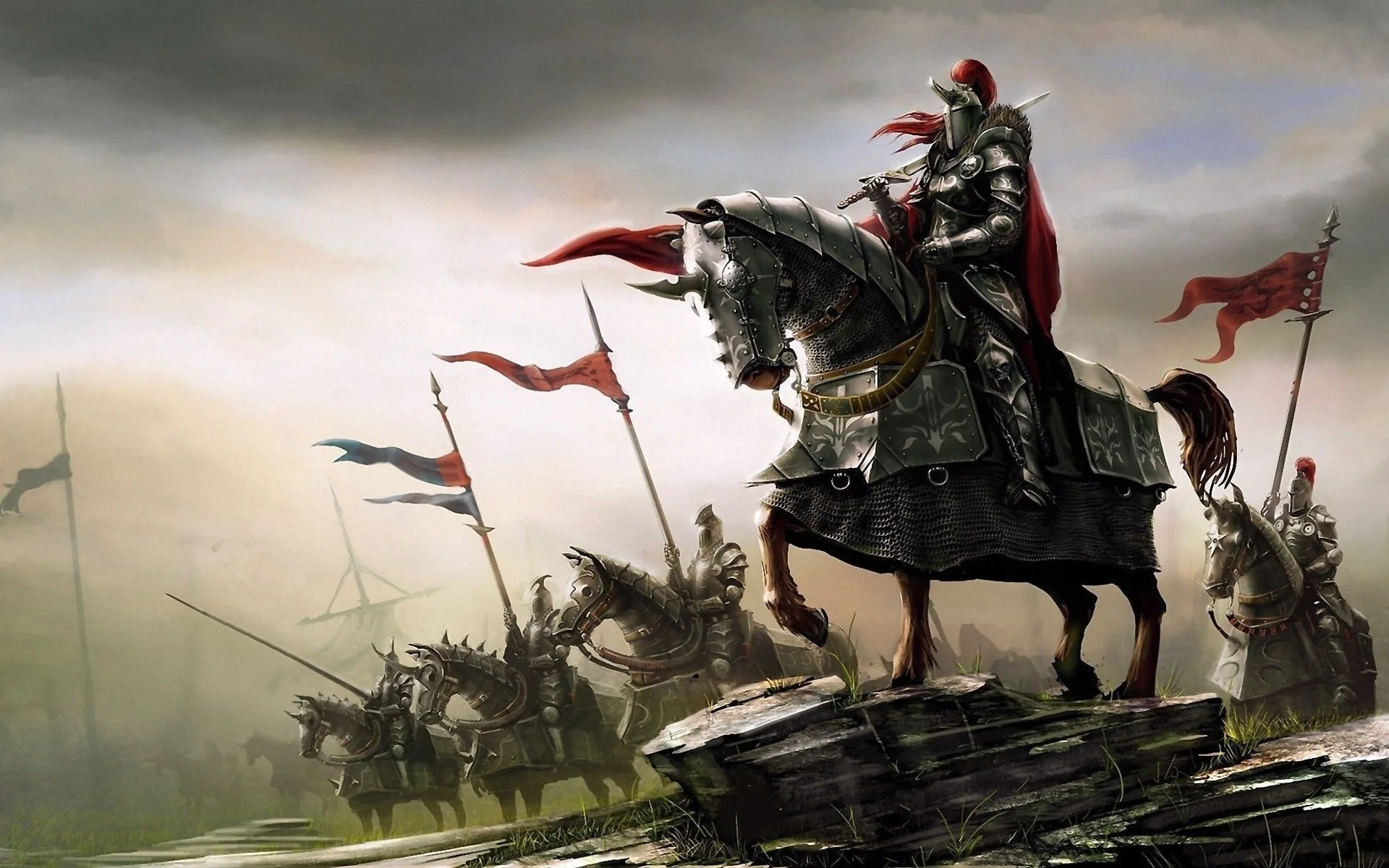 Cavaliere medievale su cavallo, 1920x1200 Full HD+, Desktop
