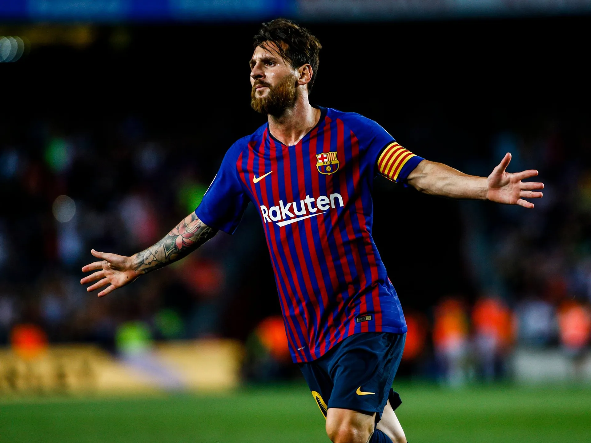 Lionel Messi Barcellona esultanza, Inter Miami, 2026x1519 alta risoluzione, Laptop