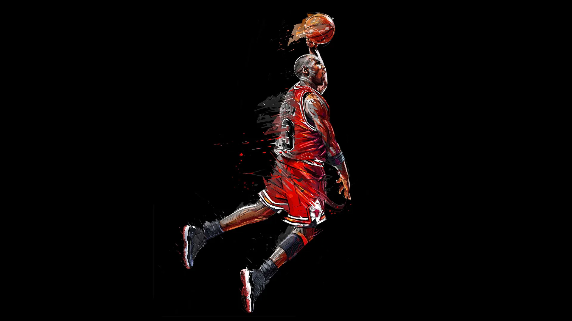 Michael Jordan schiacciata Chicago Bulls, NBA, 4604x2590 4K Ultra HD, Monitor 4K