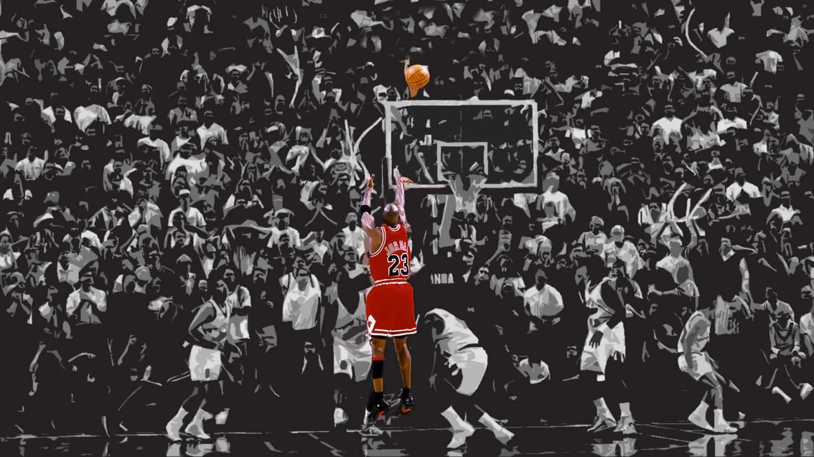 Michael Jordan tiro decisivo, Chicago Bulls, 1600x900 HD, Desktop