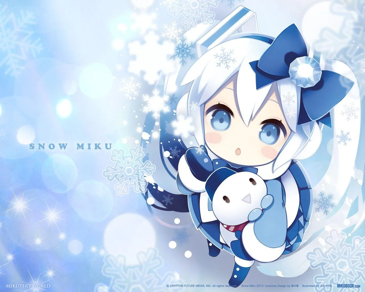 Snow Miku chibi invernale, 1280x1024 HD, Desktop