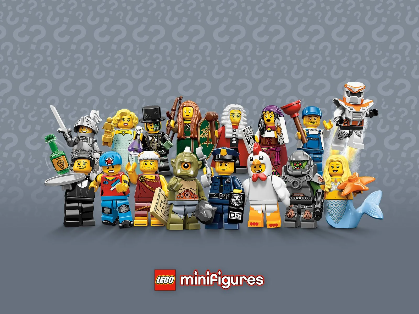 Gruppo Minifigure LEGO assortite, mattoncini, 1600x1200 HD, Desktop