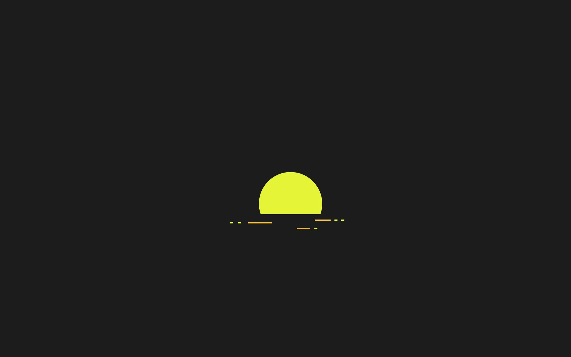 Sole minimalista giallo tramonto, 2880x1800 WQXGA, Desktop