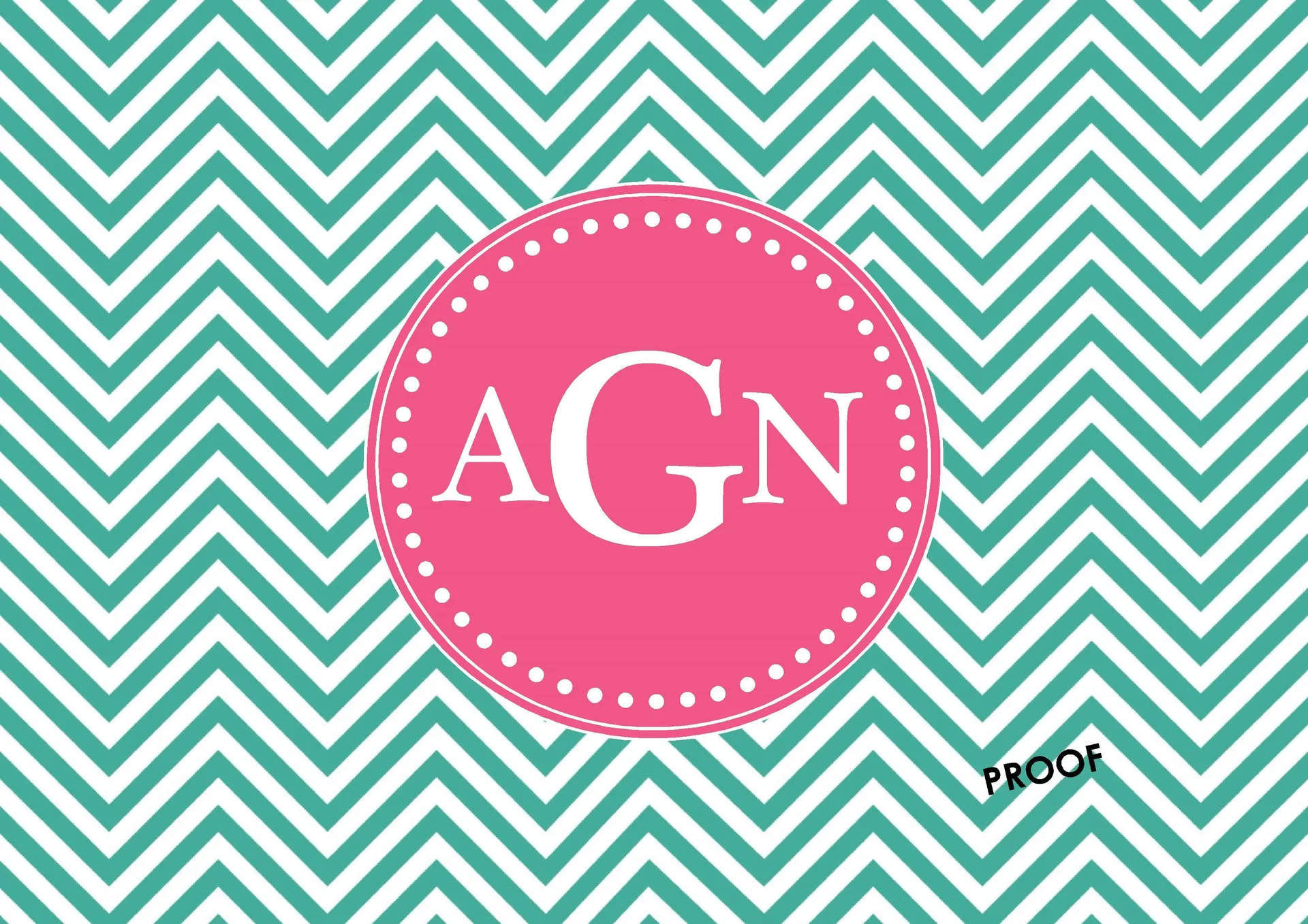 Monogramma AGN chevron verde rosa, 3508x2480 2K+, PC