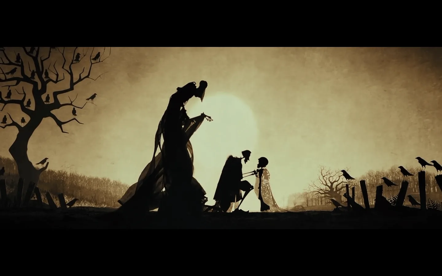 Reliquie della Morte silhouette animata, 1440x900 HD, Desktop