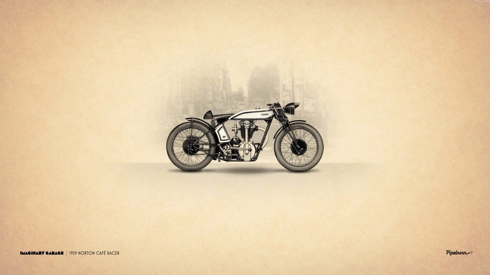 Moto vintage disegno artistico, 1920x1080 1080p, PC