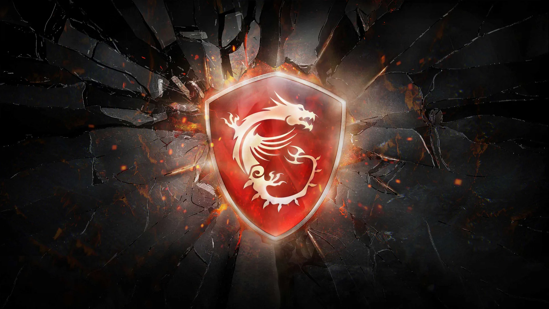 Logo MSI drago rosso, hardware gaming, 3840x2160 4K Ultra HD, Monitor 4K