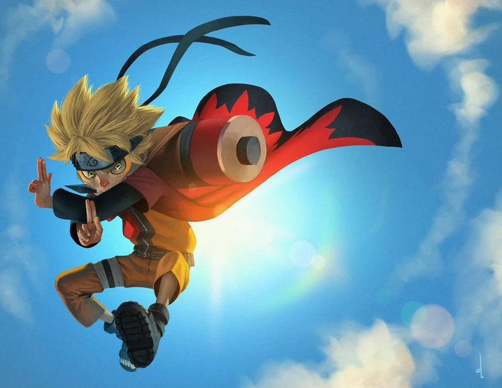 Naruto stile chibi cielo, ninja, 1017x786 HD, Desktop