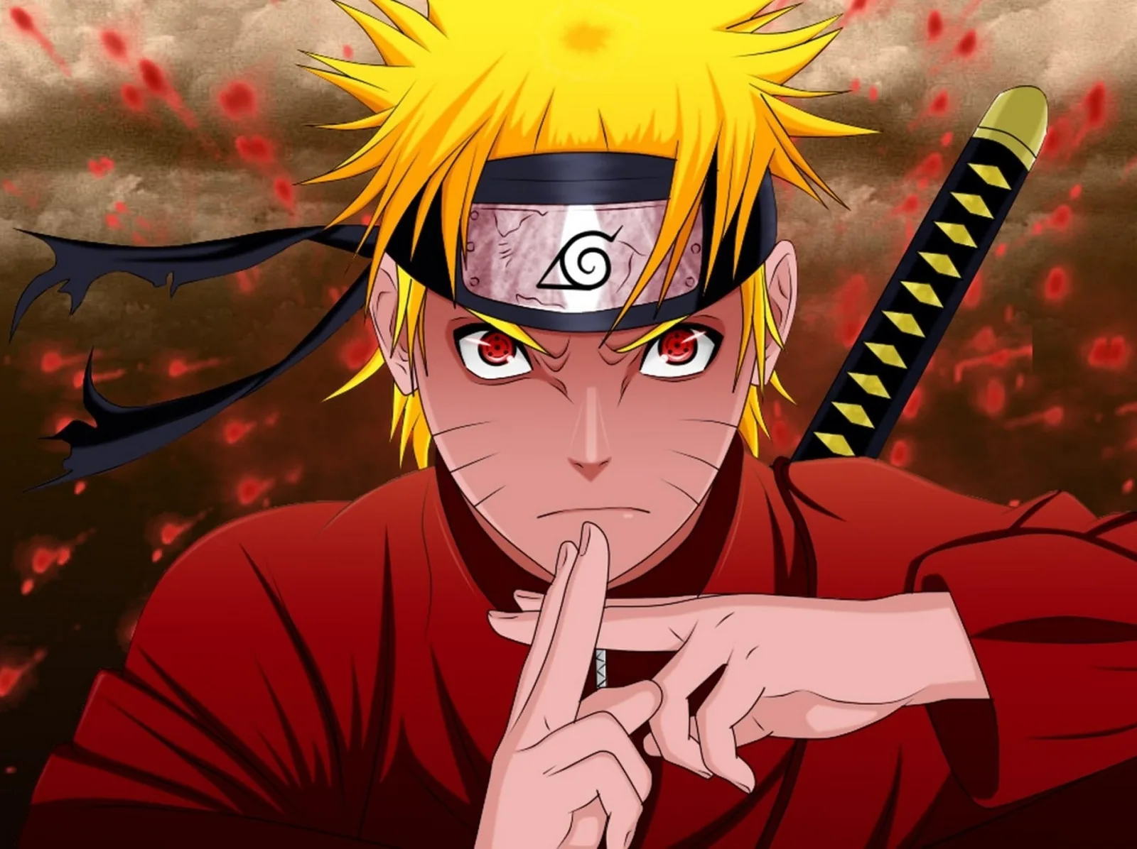 Naruto modalità Sage rosso, Konoha, 1600x1196 HD, PC