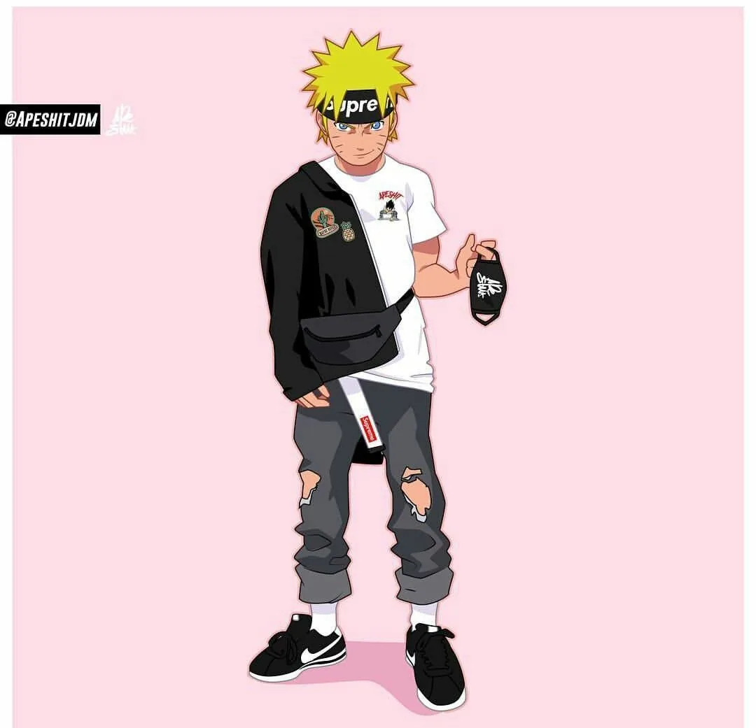 Naruto stile streetwear Supreme, New York, 1080x1041 HD, Desktop