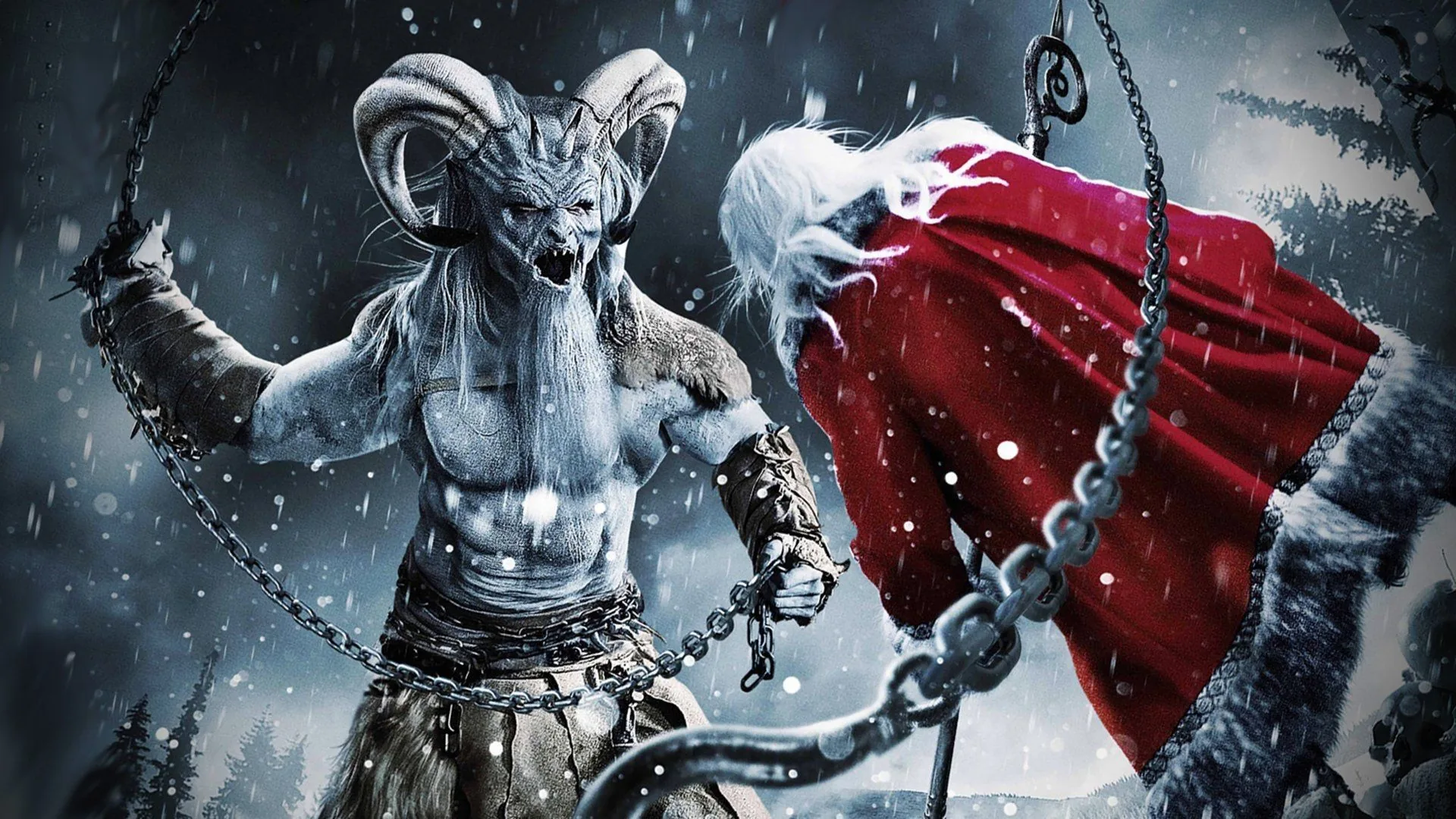 Krampus incatenato mantello rosso, 1920x1080 1080p, Desktop