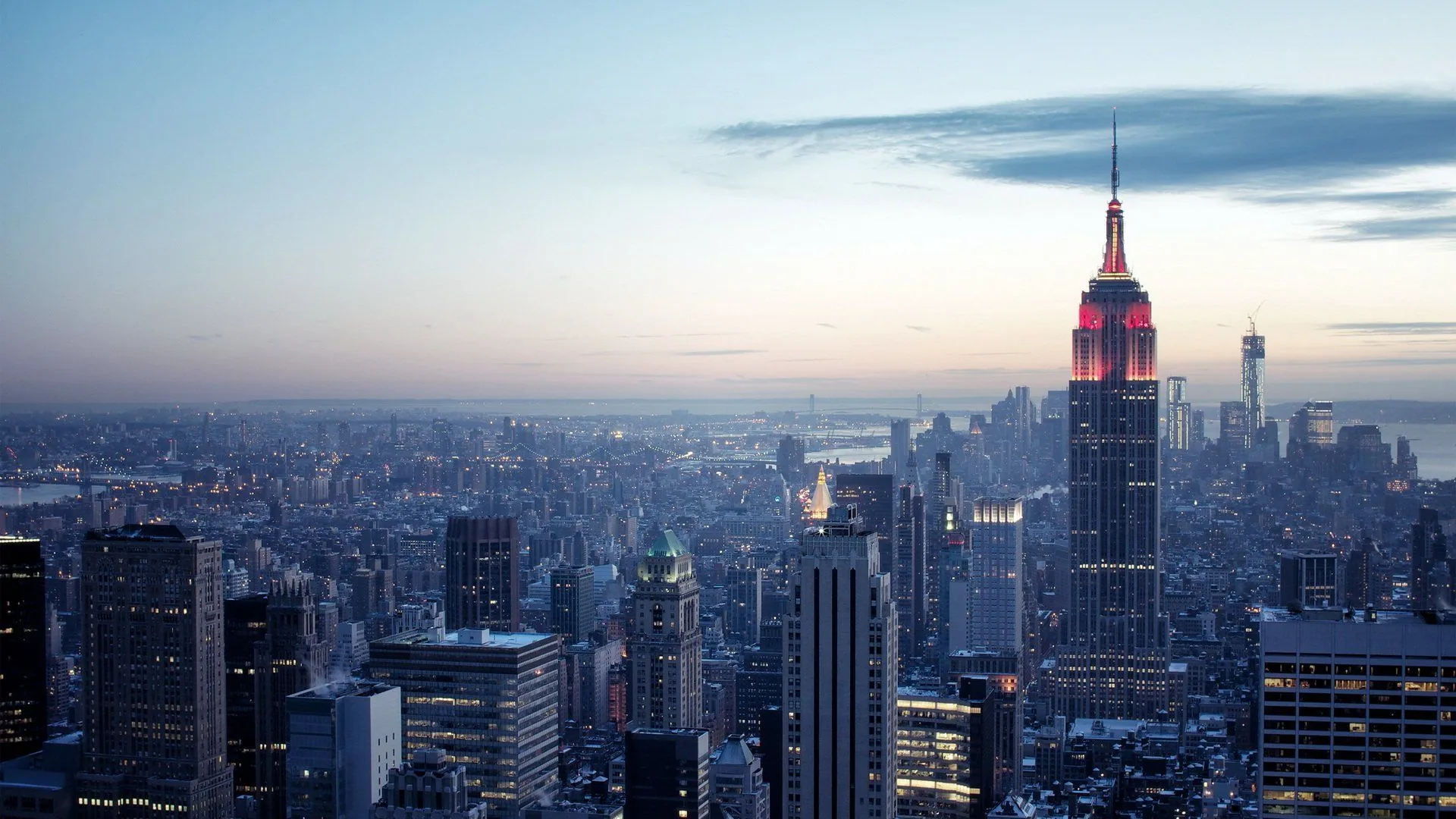 Skyline New York con Empire State, 1920x1080 1080p, PC Desktop
