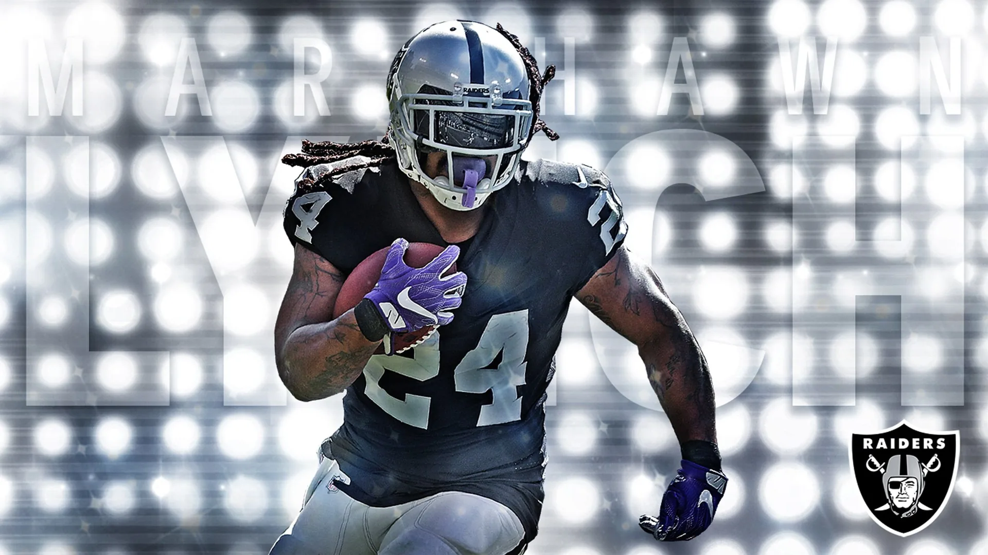 Giocatore Raiders NFL Marshawn Lynch, 2560x1440 2K QHD, PC