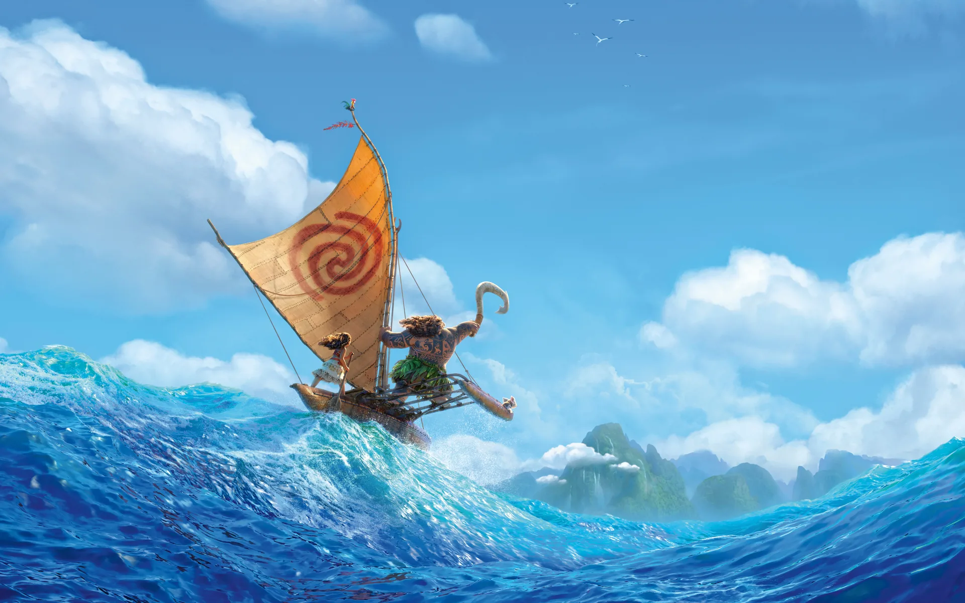Moana su canoa oceano, 3840x2400 4K Ultra HD, Monitor 4K