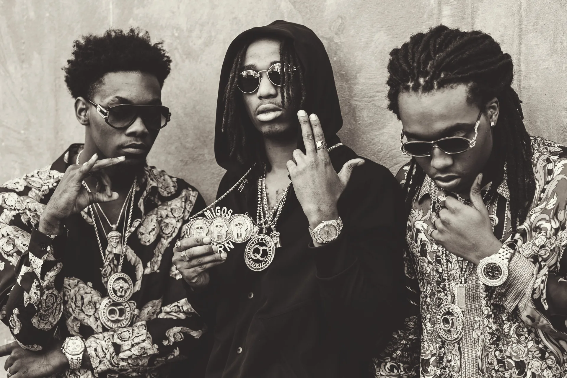 Migos gruppo rap bianco e nero, 3264x2176 WQXGA, Monitor Gaming