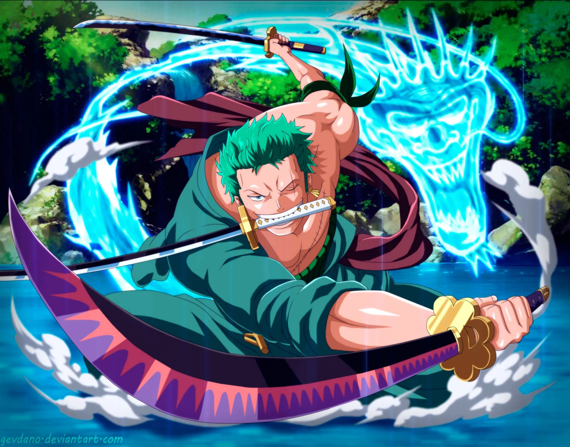 Roronoa Zoro spade One Piece, 1920x1506 Full HD+ WUXGA, iMac