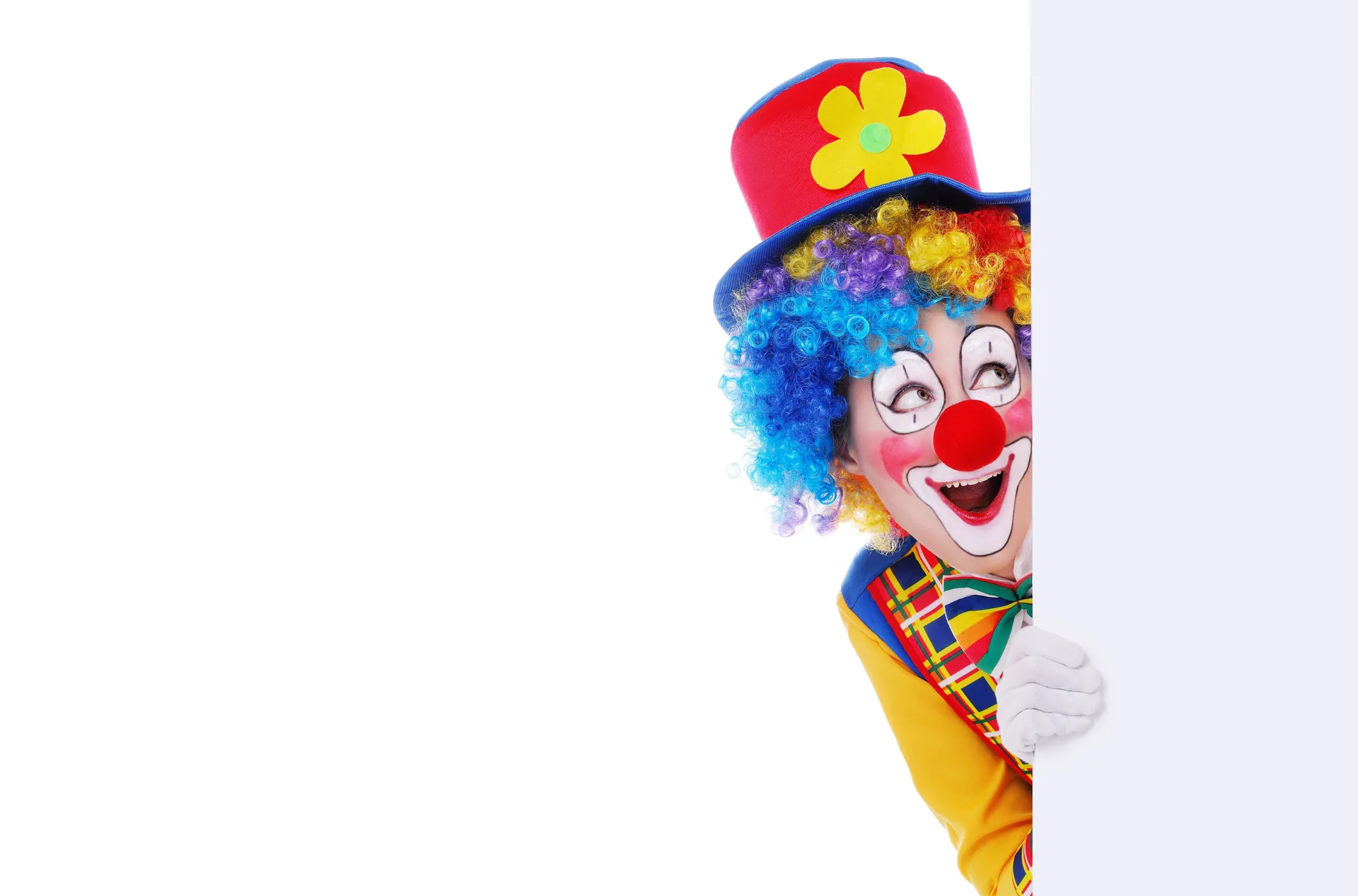 Pagliaccio colorato sorridente, 6500x4288 Ultra HD, Monitor 4K