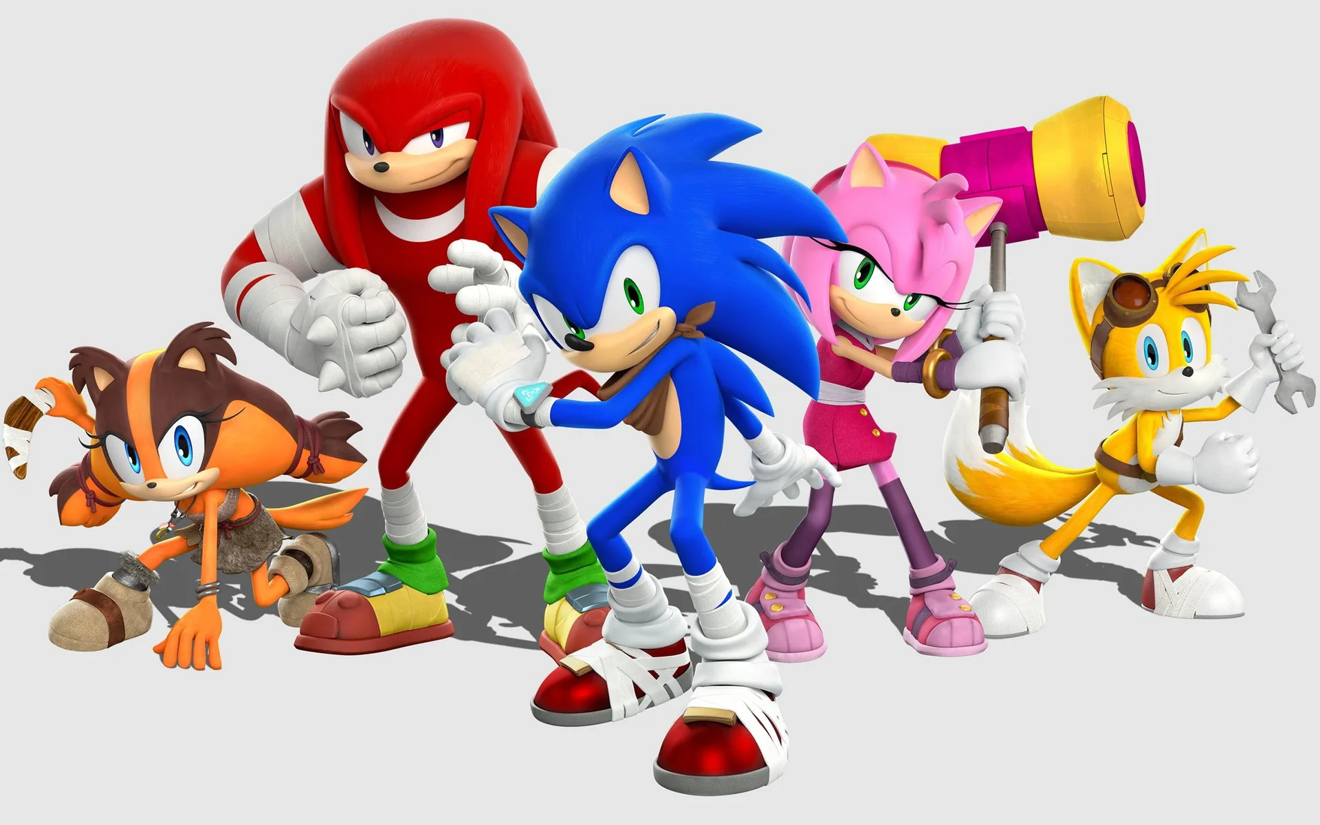 Sonic, Knuckles, Amy, Tails personaggi, Sega, 2560x1600 WQXGA, Desktop