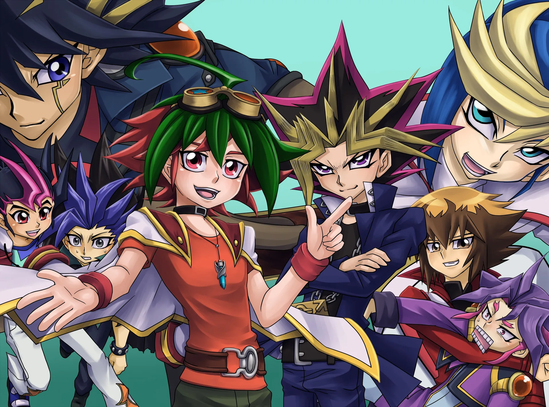 Personaggi Yu-Gi-Oh! insieme, 3979x2951 4K, Desktop 4K
