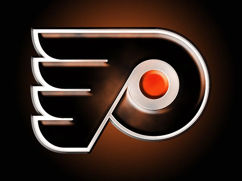 Logo Philadelphia Flyers argento, hockey, 1024x768 HD, PC
