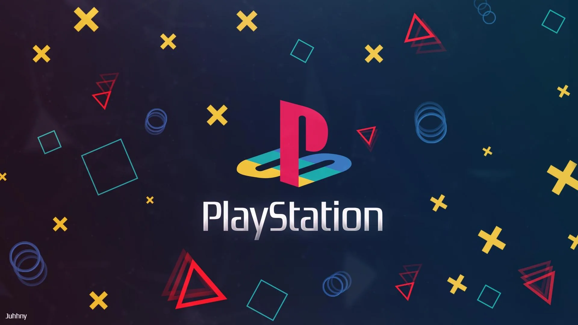 Logo PlayStation con simboli colorati, console Sony, 1920x1080 Full HD, Laptop