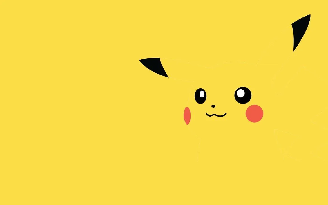 Faccia Pikachu sfondo giallo, Pokémon, 1131x707 HD, Desktop