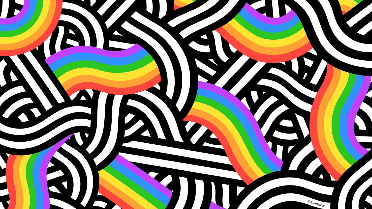 Bandiere arcobaleno pride astratte, 1500x844 720p, PC