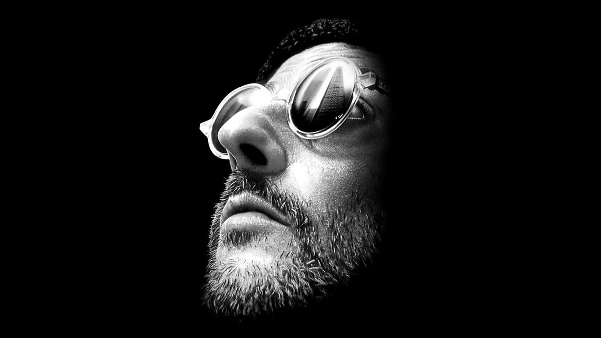 Leon The Professional ritratto bianco-nero, 1920x1080 1080p, Desktop