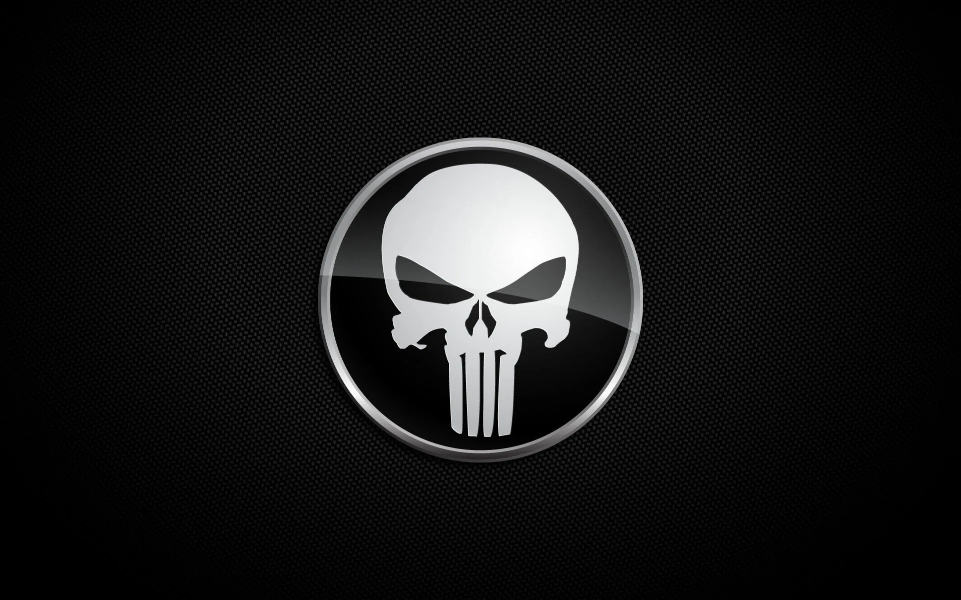 Teschio Punisher logo nero, 1920x1200 WUXGA, iMac