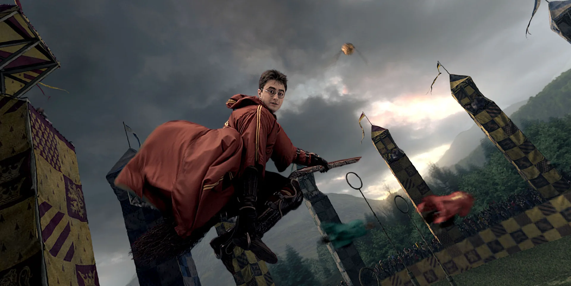 Harry Potter gioca Quidditch, J.K. Rowling, 3196x1604 WQXGA, Laptop