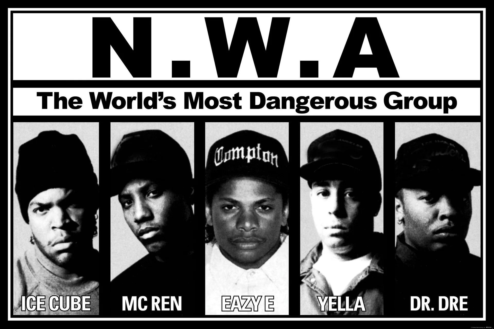 N.W.A gruppo rapper bianco nero, 2657x1772 2K, Monitor Gaming