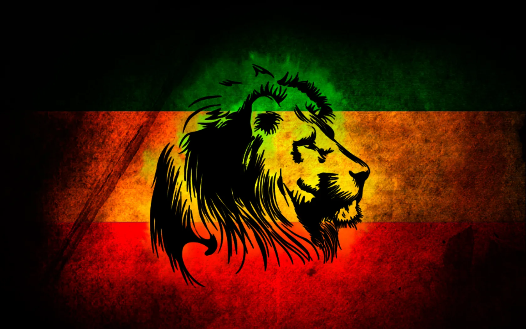 Leone bandiera rasta colori, 1680x1050 HD Ready, PC