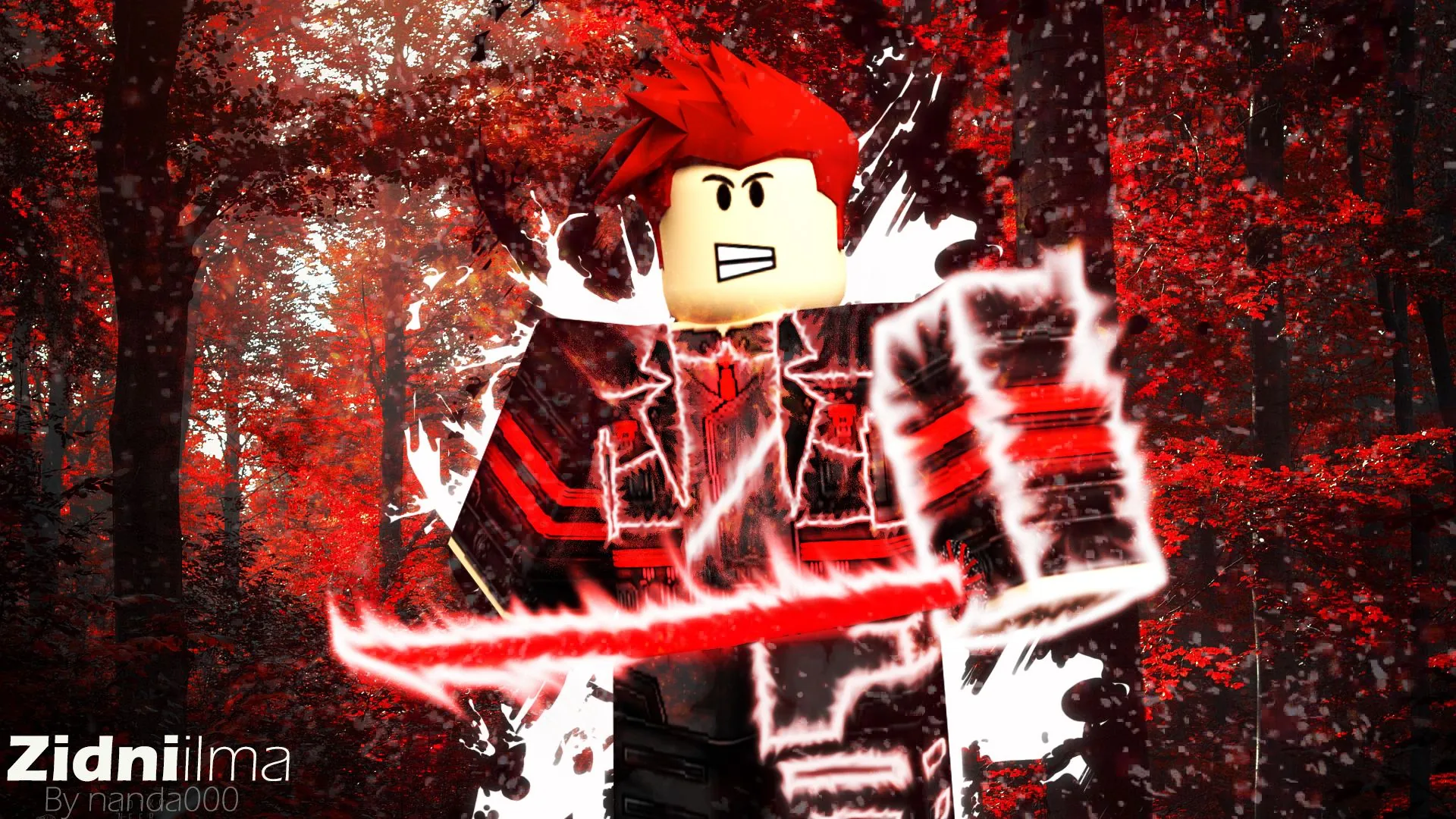Personaggio Roblox rosso combattimento, piattaforma di gioco, 1920x1080 Full HD 1080p, Desktop