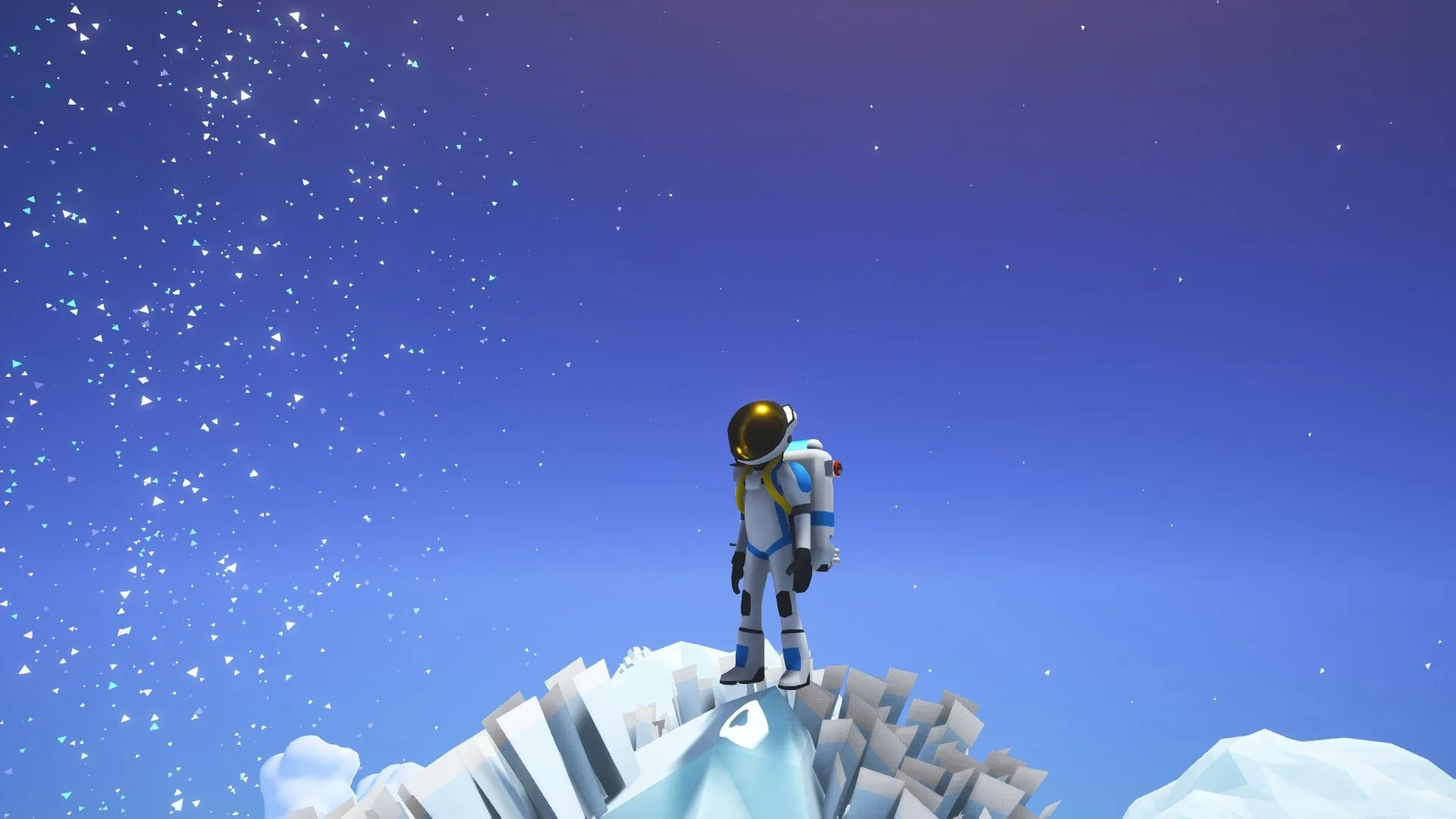Astronauta su montagna ghiacciata, 1920x1080 Full HD 1080p, PC