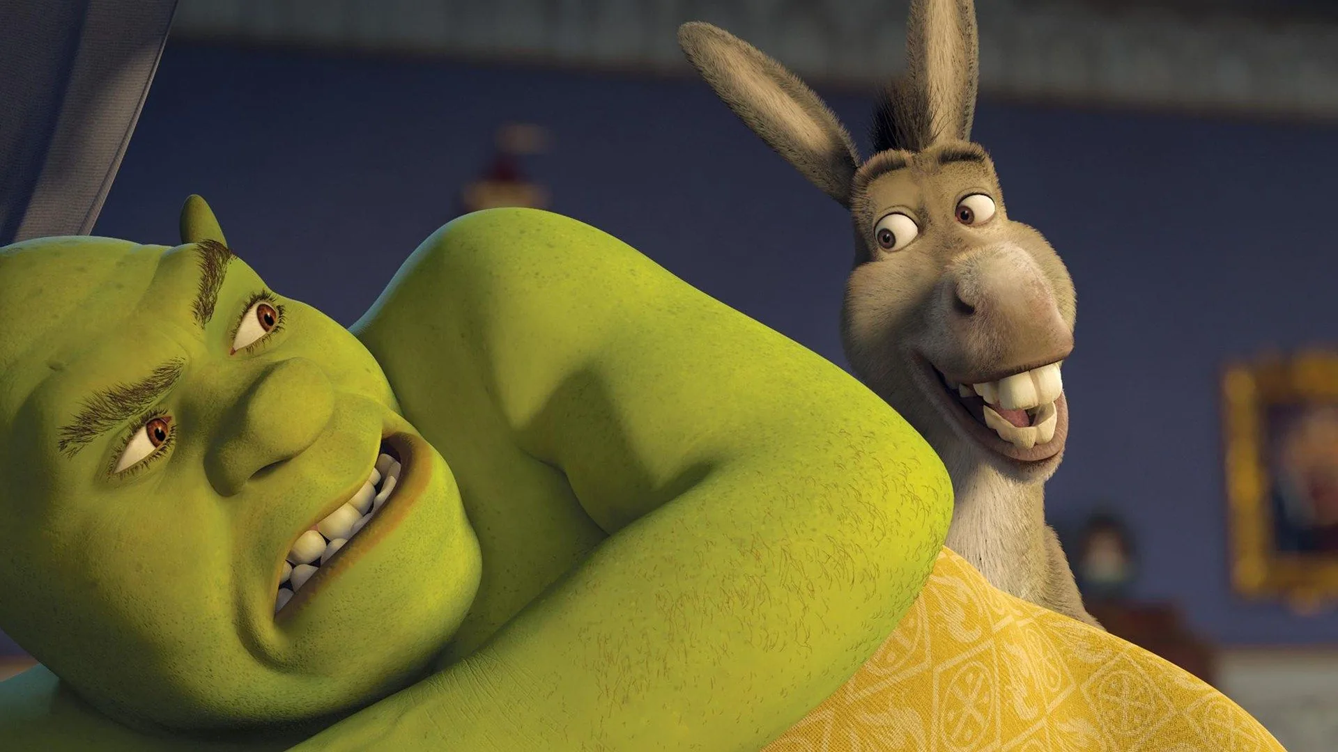 Shrek e Ciuchino sdraiati, 1920x1080 1080p, Desktop