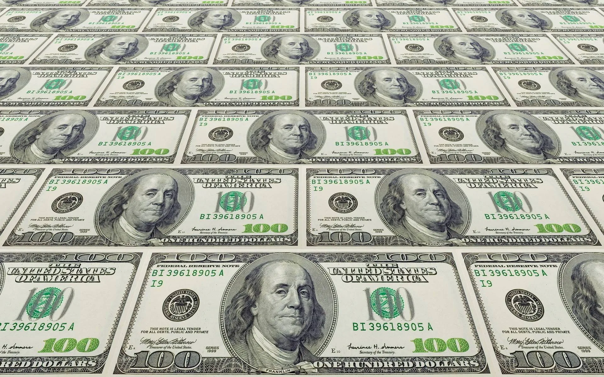 Banconote da cento dollari, 1920x1200 Full HD+ WUXGA, Desktop