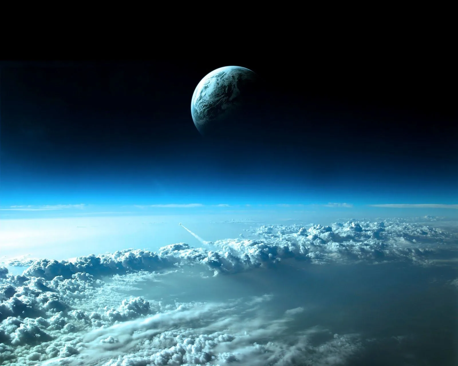Pianeta terra vista spazio nuvole, 1600x1280 HD, Desktop