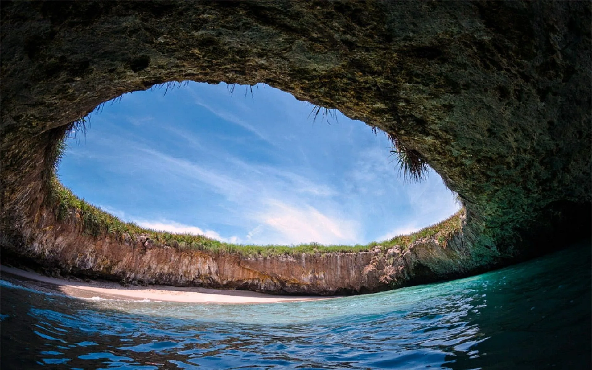 Spiaggia nascosta grotta Marieta, 1920x1200 Full HD+ WUXGA, Desktop