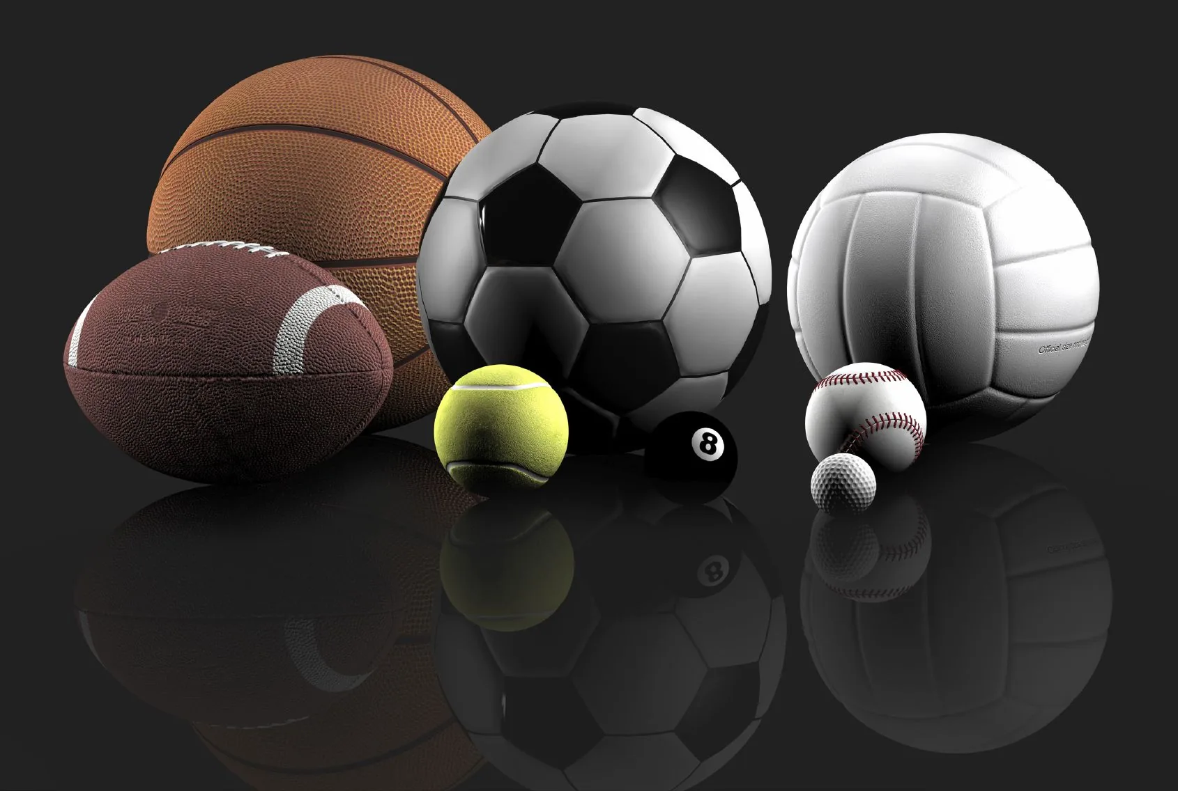 Palloni sportivi vari, 1690x1136 HD, PC