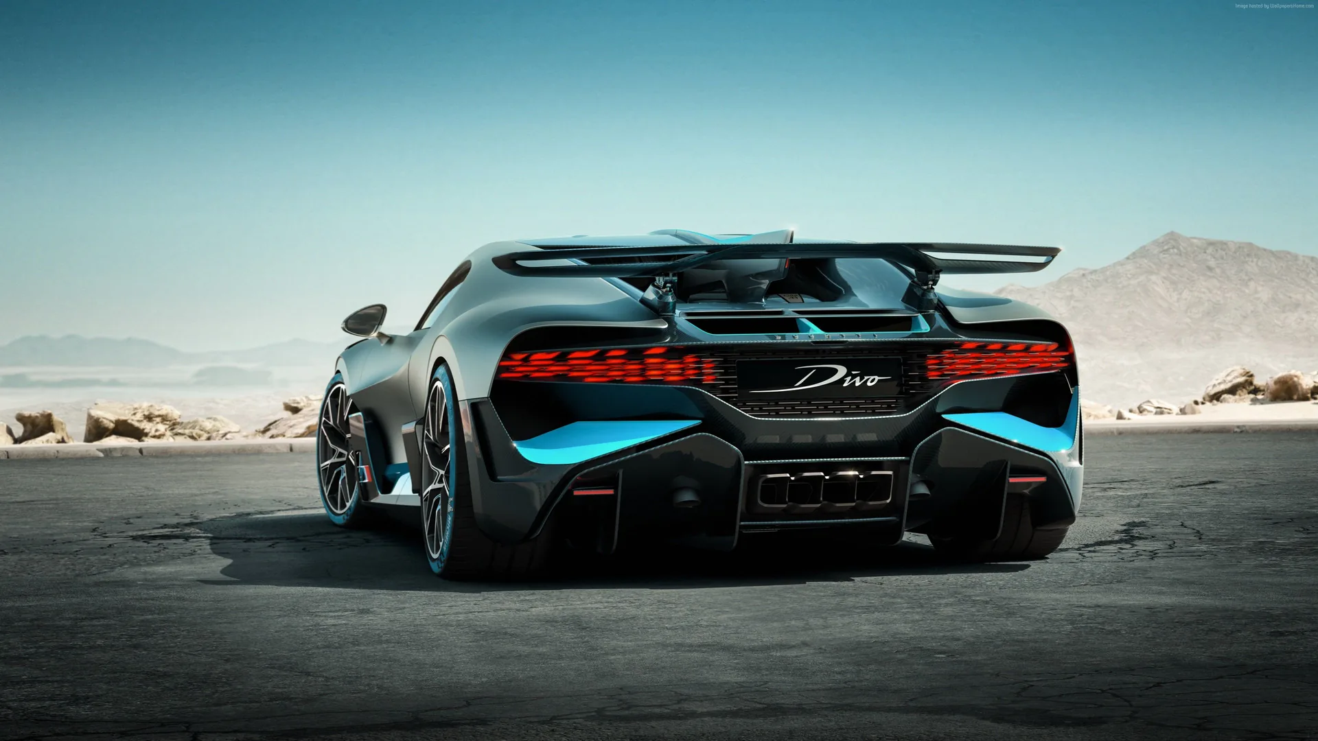 Bugatti Divo grigia deserto, hypercar, 3840x2160 4K, Desktop 4K