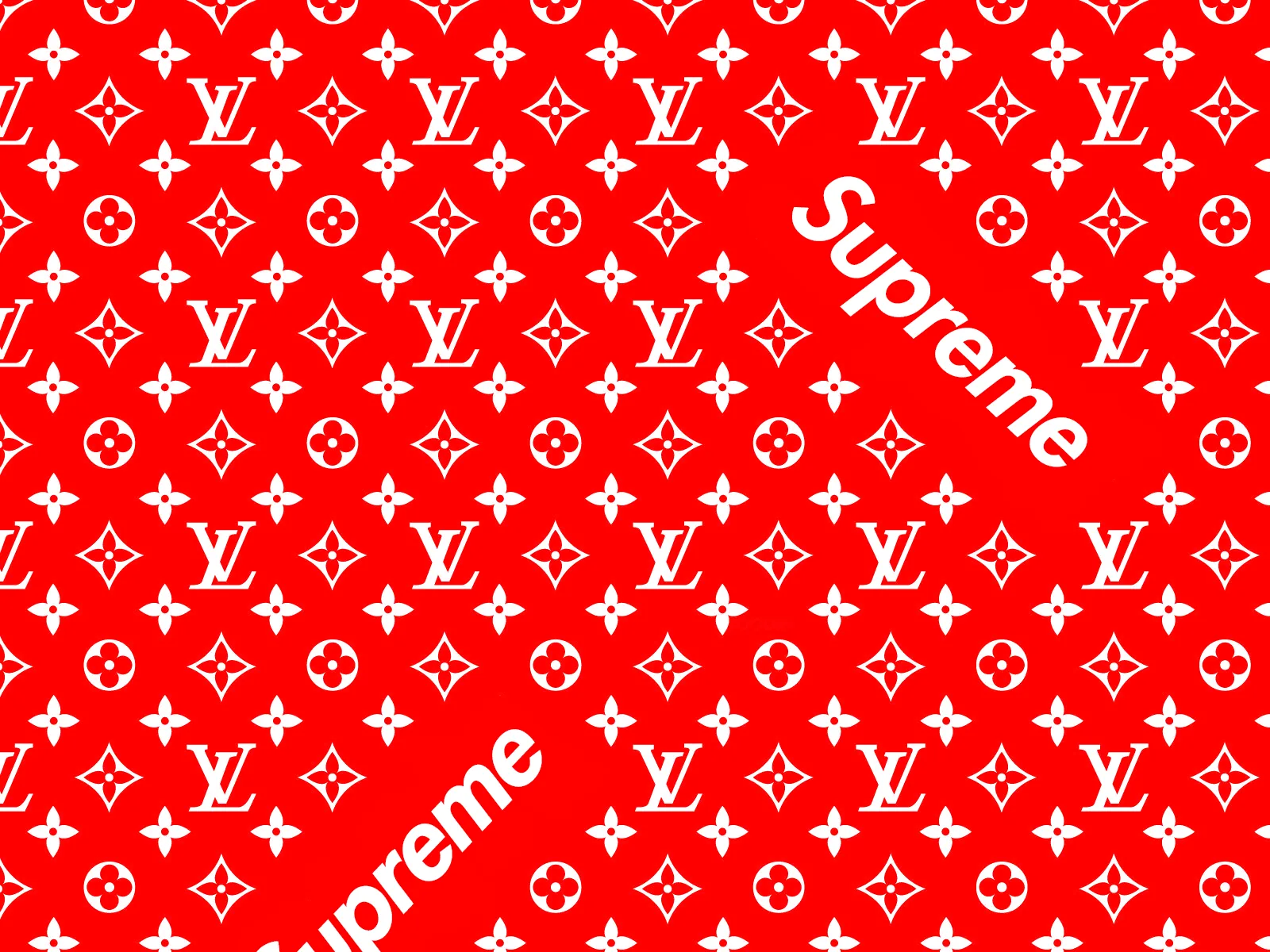 Supreme Louis Vuitton rosso, streetwear, 1600x1200 HD Ready, Desktop