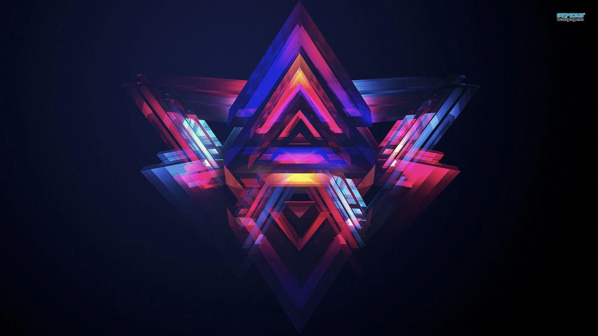 Triangoli astratti geometrici colorati, 1920x1080 Full HD 1080p, PC Desktop