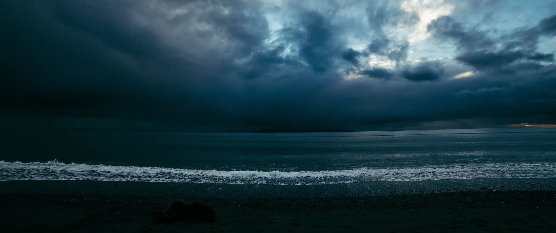 Mare notturno con nuvole, 3440x1440 Ultrawide, Monitor Gaming