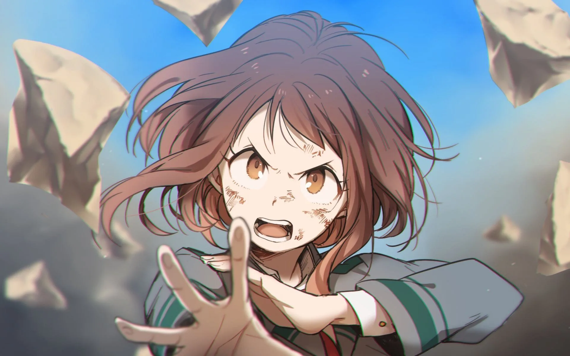 Ochaco Uraraka, My Hero Academia, anime shonen, 1920x1200 Full HD+, Desktop