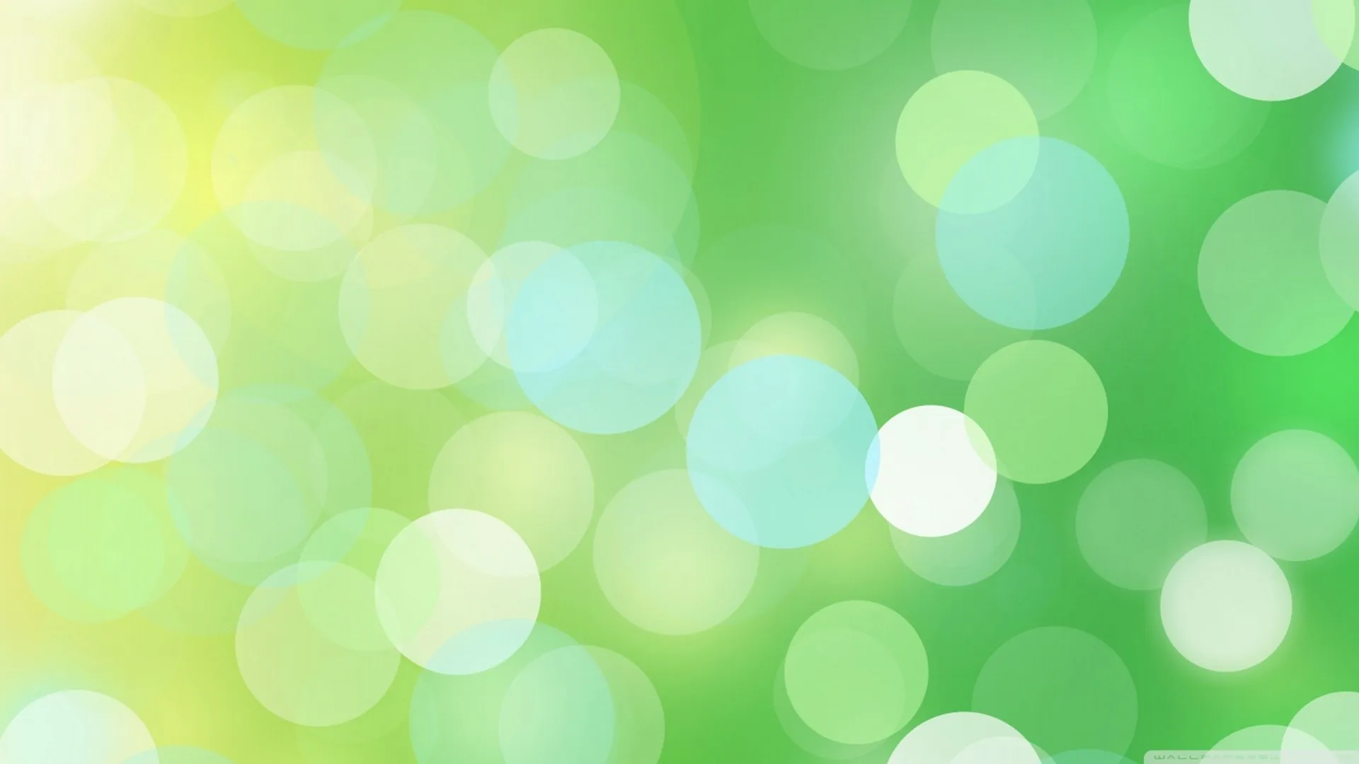 Bokeh verde chiaro astratto, 1920x1080 Full HD, PC