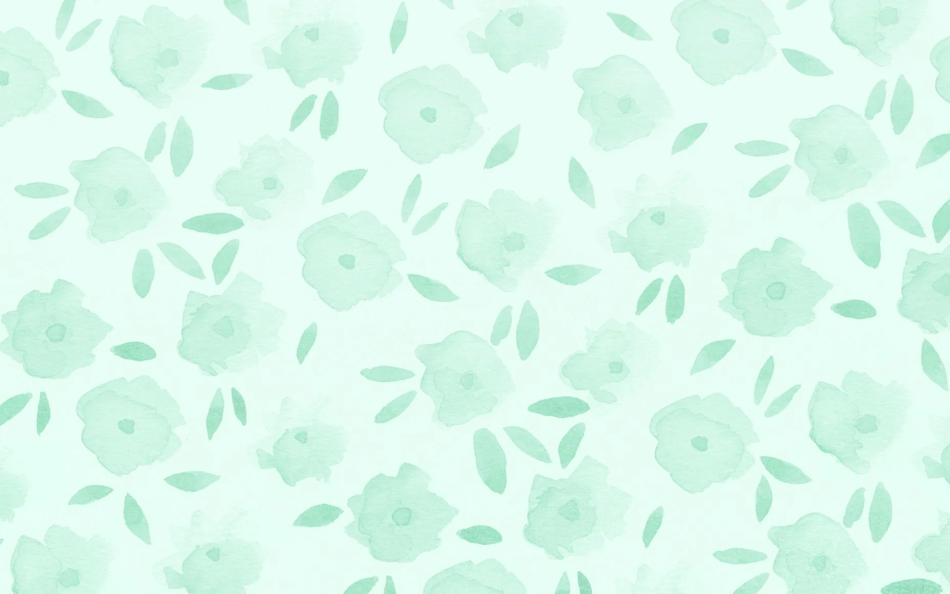 Fiori verde menta acquerello, 1856x1161 HD, PC