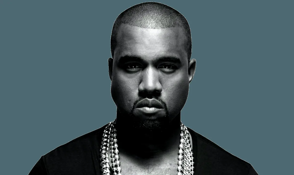 Volto Kanye West bianco e nero, Ye, 1200x716 HD, Laptop