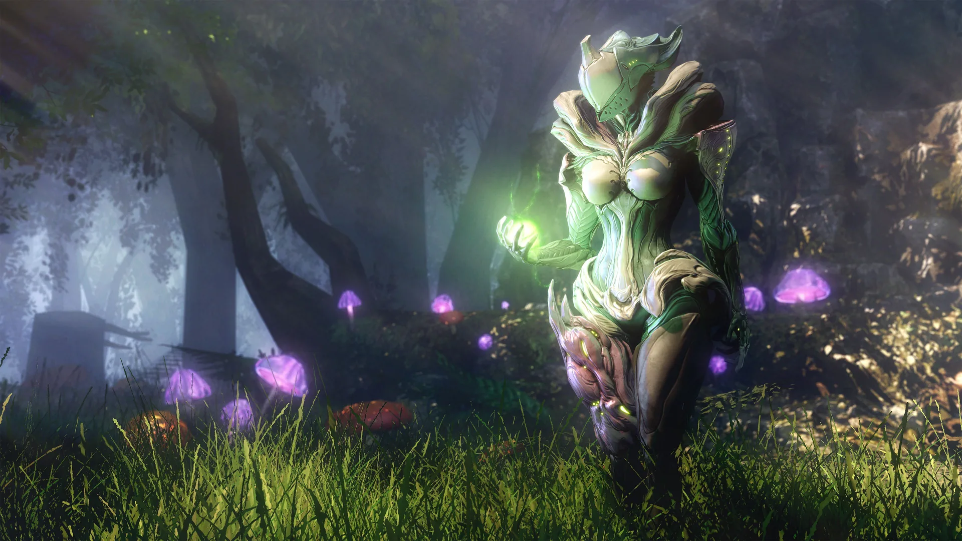 Warframe personaggio foresta, 3840x2160 UHD, PC 4K