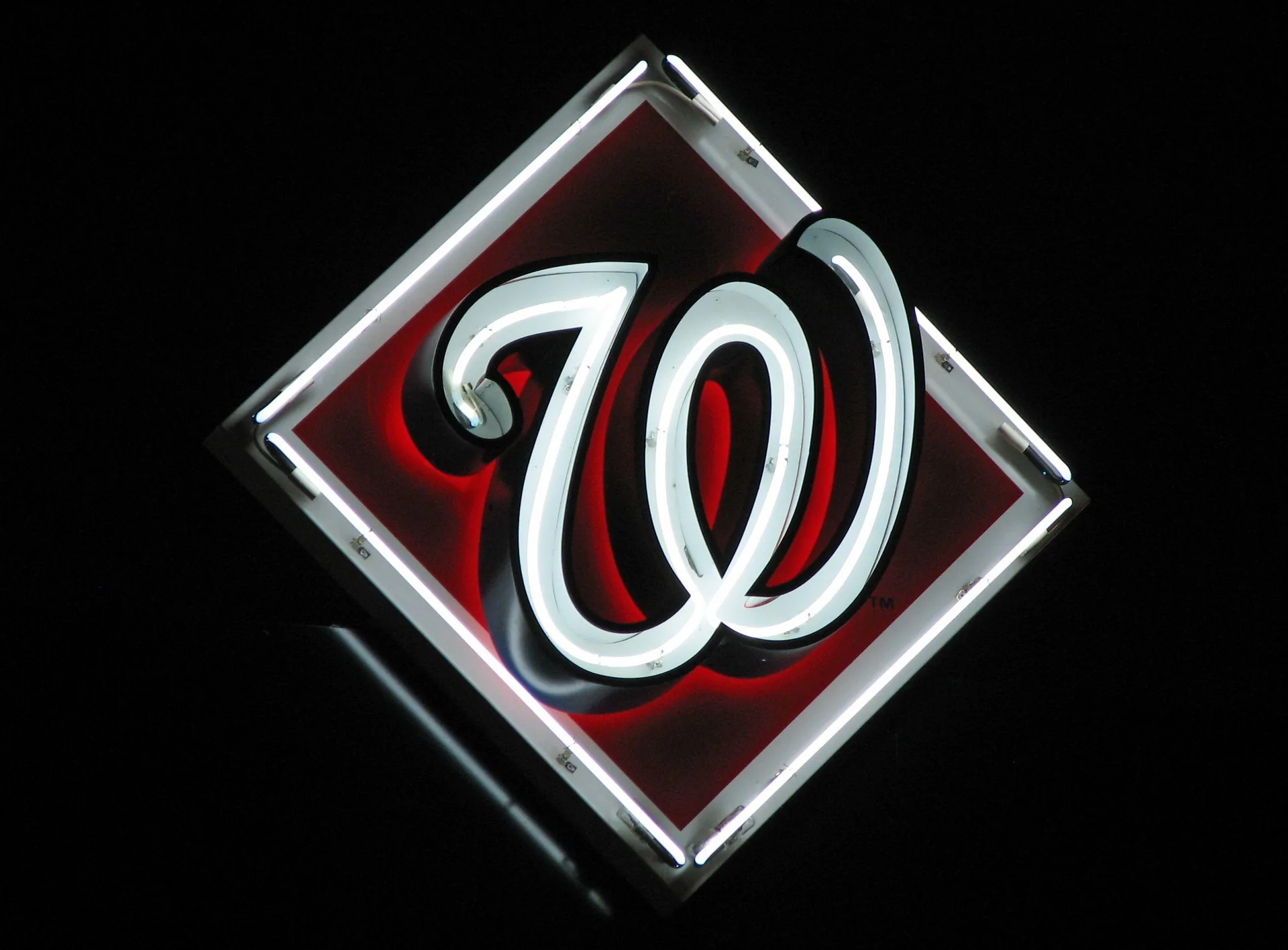 Logo Washington Nationals rombo, MLB, 2485x1834 alta risoluzione, Desktop