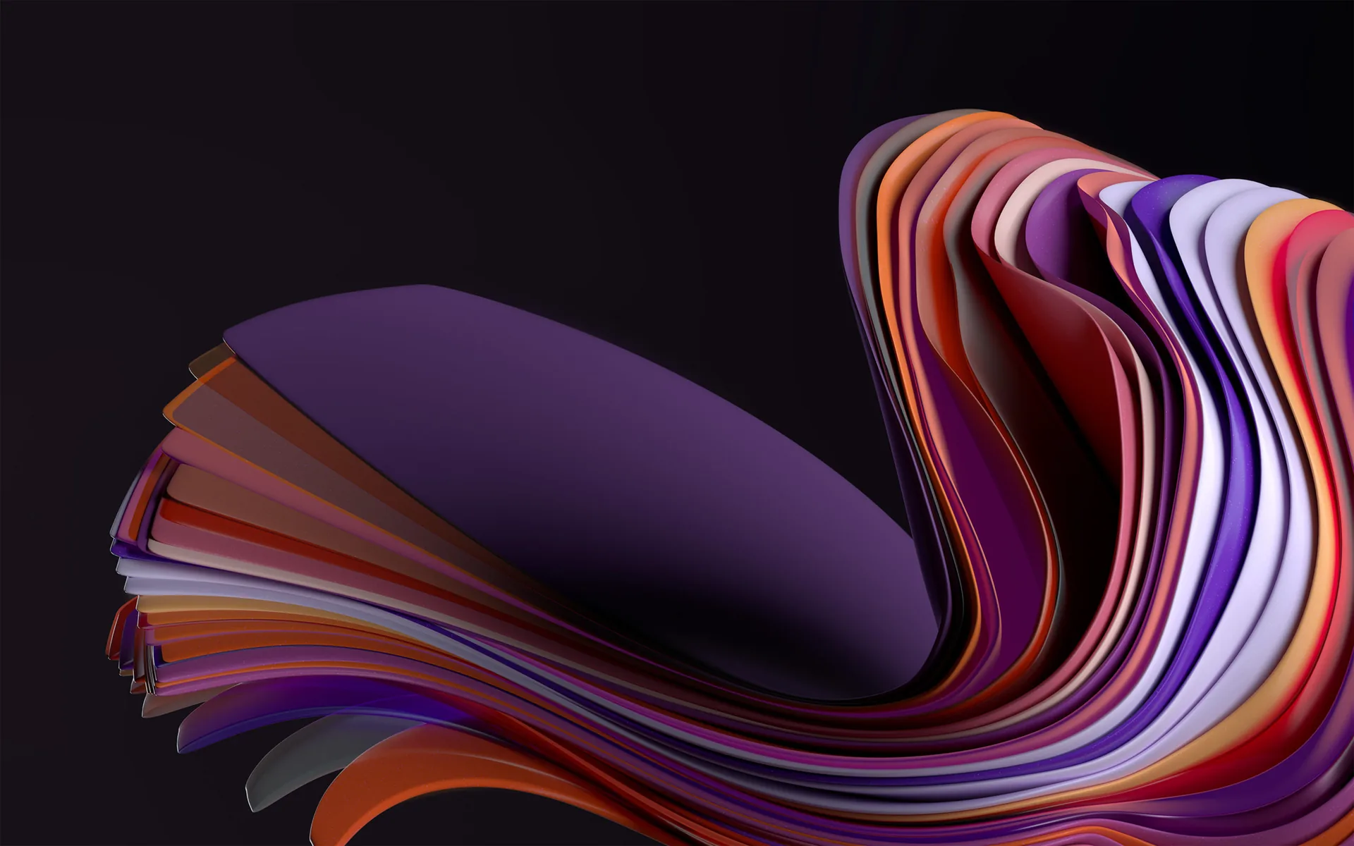 Nastri astratti curvi colorati, 2560x1600 WQXGA, Desktop